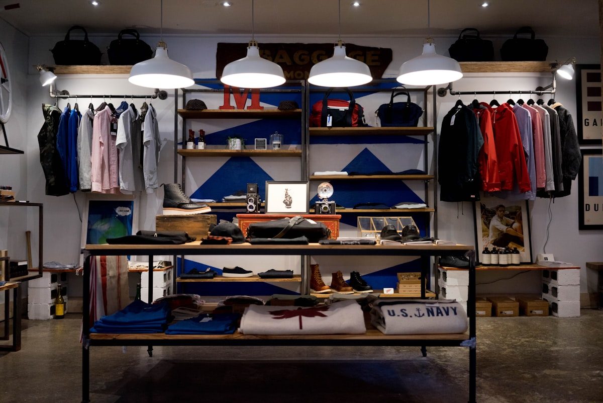 Cinematic luxury fashion store interior design by Drishya Design